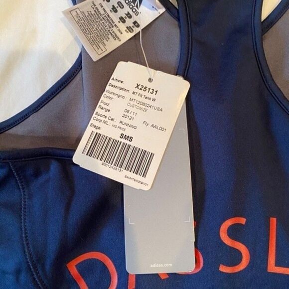 Adidas Dassler MT Fit Tank Racerback Builtin Bra SM NWT - Picture 4 of 7